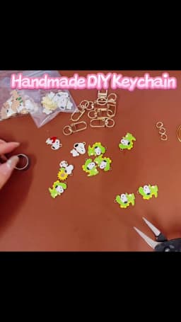 10/20/30Pcs Cute Dog DIY Keychain Metal Handmade for Making Alloy Key Chain Cute Keyring Gift for Fans