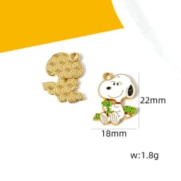 10/20/30Pcs Cute Dog DIY Keychain Metal Handmade for Making Alloy Key Chain Cute Keyring Gift for Fans