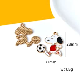 10/20/30Pcs Cute Dog DIY Keychain Metal Handmade for Making Alloy Key Chain Cute Keyring Gift for Fans