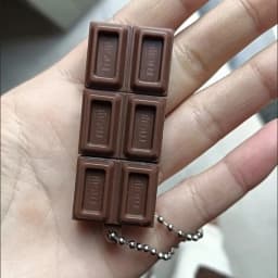 Fidget Toy Simulated Meiji Chocolate Bendy Snap-And-Play Stress Relief Jp Style Keychain Pendant Funny Gifts Creative Gadgets