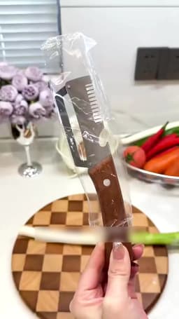 2-in-1 Serrated Peeling Knife Premium Vegetable Peeler With Wooden Handle And Bottle Opener Kitchen Tool