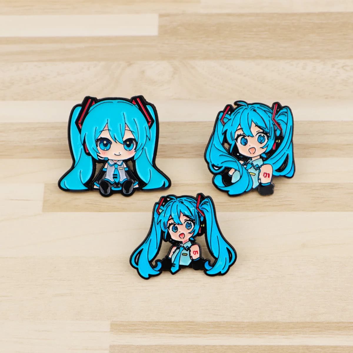 Blue Haired Girl Enamel Pin Cartoon Anime Badges on Backpack Women's Brooches Hat Lapel Pins Cosplay Accessories Toys Gifts