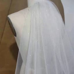 Bling Two Layers Bridal 3.5M Long Wedding Veils Luxury Shiny Glitter Tulle Bride Mesh Veil with Comb Mariage Accessories