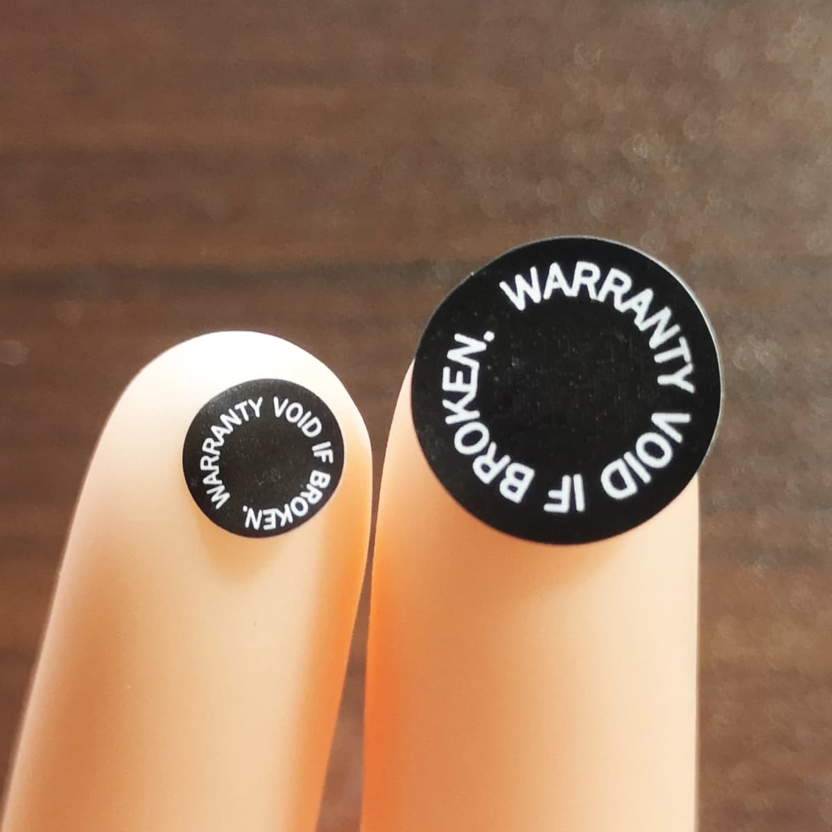 6/8/11/14mm WARRANTY VOID IF BROKEN Screw Hole Sticker Tamper Evident Brittle Paper Security Seal Removal Proof Open Invalid