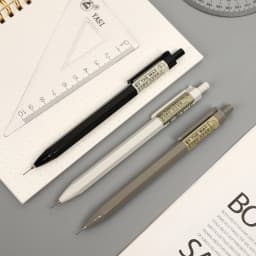 JIANWU 3 Pcs 0.5/0.7mm Simple Mechanical Pencils Plastic Drawing Propelling Automatic Pencil Student Office Supplies Stationery