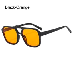 Retro Square Aviation Sunglasses for Women Men Stylish Big Frame Sun Glasses Ins Style Shades 70s Glasses