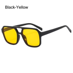 Retro Square Aviation Sunglasses for Women Men Stylish Big Frame Sun Glasses Ins Style Shades 70s Glasses