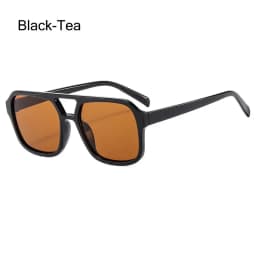 Retro Square Aviation Sunglasses for Women Men Stylish Big Frame Sun Glasses Ins Style Shades 70s Glasses