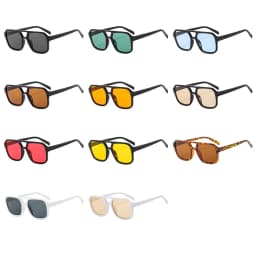 Retro Square Aviation Sunglasses for Women Men Stylish Big Frame Sun Glasses Ins Style Shades 70s Glasses