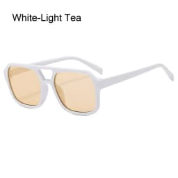 Retro Square Aviation Sunglasses for Women Men Stylish Big Frame Sun Glasses Ins Style Shades 70s Glasses