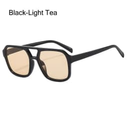 Retro Square Aviation Sunglasses for Women Men Stylish Big Frame Sun Glasses Ins Style Shades 70s Glasses