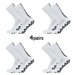 4 Pairs FS Square Silicone Non Slip FS Letter Football Socks Men Women Sports Grip Soccer Socks Calcetines Hombre Futebol 39-45