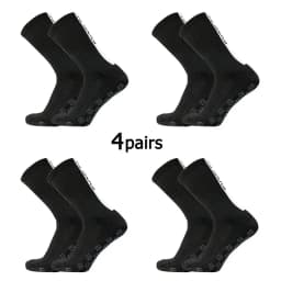 4 Pairs FS Square Silicone Non Slip FS Letter Football Socks Men Women Sports Grip Soccer Socks Calcetines Hombre Futebol 39-45