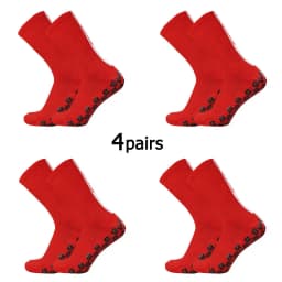 4 Pairs FS Square Silicone Non Slip FS Letter Football Socks Men Women Sports Grip Soccer Socks Calcetines Hombre Futebol 39-45