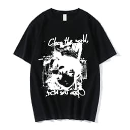 Anime Serial Experiments Lain T-Shirt Men Women Graphic T Shirts Unisex Iwakura Manga Girl Sci Fi Short Sleeve Tee Tops 62463