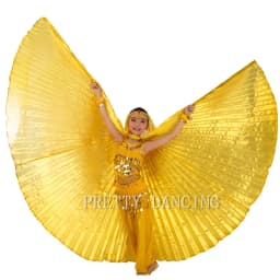 Wings Costumes Kids Belly Dance Dress for Girls Gift Bellydancing Clothes Bollywood Dancewear Children Cosplay Wings with Sticks