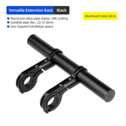 10/20/25/30cm Bicycle Handlebar Extended Bracket Bike Headlight Mount Bar Computer Holder Lamp Support Rack Alloy Fiber Stand