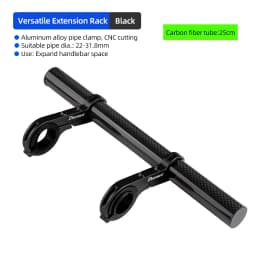 10/20/25/30cm Bicycle Handlebar Extended Bracket Bike Headlight Mount Bar Computer Holder Lamp Support Rack Alloy Fiber Stand
