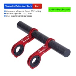 10/20/25/30cm Bicycle Handlebar Extended Bracket Bike Headlight Mount Bar Computer Holder Lamp Support Rack Alloy Fiber Stand