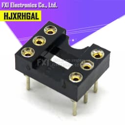 10PCS Round Hole IC socket Connector DIP 6 8 14 16 18 20 24 28 40 pin Sockets DIP6 DIP8 DIP14 DIP16 DIP18 DIP20 DIP28 DIP40 pins