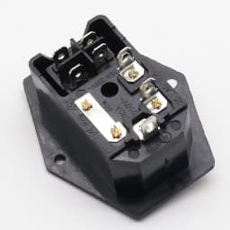 15A 10A/250V 3pin AC power socket with Power Rocker Switch Fused
