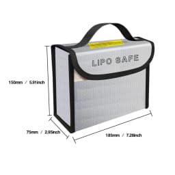 185x75x60mm Square RC LiPo Safe Bag Battery Safety Fireproof Explosionproof Guard Battery Protection Charging Sack For RC Toy