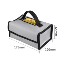 185x75x60mm Square RC LiPo Safe Bag Battery Safety Fireproof Explosionproof Guard Battery Protection Charging Sack For RC Toy