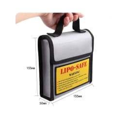 185x75x60mm Square RC LiPo Safe Bag Battery Safety Fireproof Explosionproof Guard Battery Protection Charging Sack For RC Toy