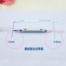 Surgical Skin Marker for Eyebrow Skin Marker Pen Tattoo Skin Marker Measure Measuring Ruler Set Tool