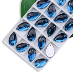 Wholesale QL Crystal Drop Sew On Rhinestones AB Crystal Clear Flatback for Diy Bags Clothes Shoes Material
