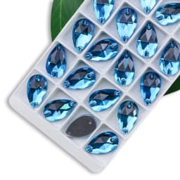 Wholesale QL Crystal Drop Sew On Rhinestones AB Crystal Clear Flatback for Diy Bags Clothes Shoes Material