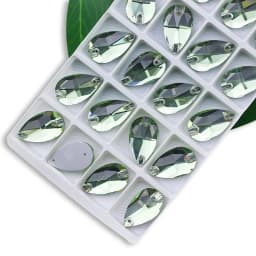 Wholesale QL Crystal Drop Sew On Rhinestones AB Crystal Clear Flatback for Diy Bags Clothes Shoes Material