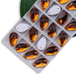 Wholesale QL Crystal Drop Sew On Rhinestones AB Crystal Clear Flatback for Diy Bags Clothes Shoes Material
