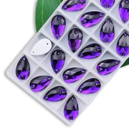 Wholesale QL Crystal Drop Sew On Rhinestones AB Crystal Clear Flatback for Diy Bags Clothes Shoes Material