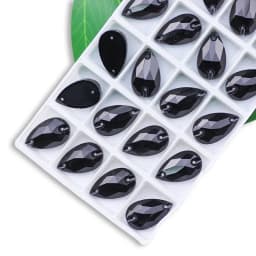 Wholesale QL Crystal Drop Sew On Rhinestones AB Crystal Clear Flatback for Diy Bags Clothes Shoes Material