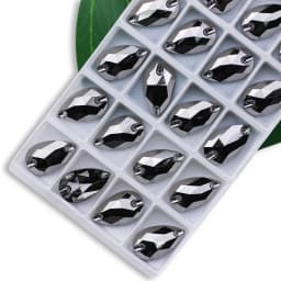 Wholesale QL Crystal Drop Sew On Rhinestones AB Crystal Clear Flatback for Diy Bags Clothes Shoes Material