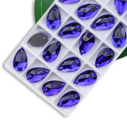 Wholesale QL Crystal Drop Sew On Rhinestones AB Crystal Clear Flatback for Diy Bags Clothes Shoes Material