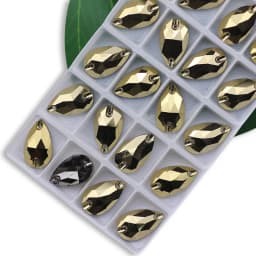 Wholesale QL Crystal Drop Sew On Rhinestones AB Crystal Clear Flatback for Diy Bags Clothes Shoes Material