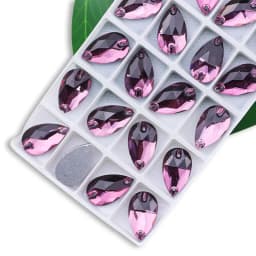 Wholesale QL Crystal Drop Sew On Rhinestones AB Crystal Clear Flatback for Diy Bags Clothes Shoes Material