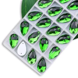 Wholesale QL Crystal Drop Sew On Rhinestones AB Crystal Clear Flatback for Diy Bags Clothes Shoes Material