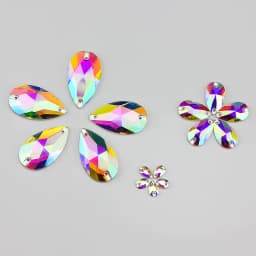 Wholesale QL Crystal Drop Sew On Rhinestones AB Crystal Clear Flatback for Diy Bags Clothes Shoes Material