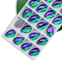 Wholesale QL Crystal Drop Sew On Rhinestones AB Crystal Clear Flatback for Diy Bags Clothes Shoes Material