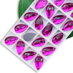 Wholesale QL Crystal Drop Sew On Rhinestones AB Crystal Clear Flatback for Diy Bags Clothes Shoes Material