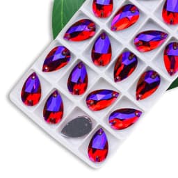Wholesale QL Crystal Drop Sew On Rhinestones AB Crystal Clear Flatback for Diy Bags Clothes Shoes Material