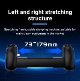 D6MINI Wireless Mobile Game Controller with Hall Joystick Quick Trigger USB C Gamepad for 3DS Android ios Switch