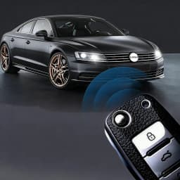 Leather TPU Car Key Case Car Key Full Cover Protection Bag for VW Volkswagen Polo Tiguan Passat Golf Jetta Lavida Skoda Octavia