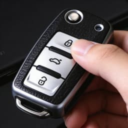 Leather TPU Car Key Case Car Key Full Cover Protection Bag for VW Volkswagen Polo Tiguan Passat Golf Jetta Lavida Skoda Octavia