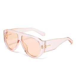 Luxury Brand Retro Big Frame Oval Women Sunglasses Black Tea Color Square Pilot Shades UV400 Cool Men Oversized Sun Glasses