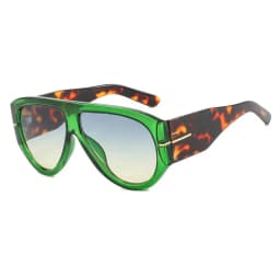 Luxury Brand Retro Big Frame Oval Women Sunglasses Black Tea Color Square Pilot Shades UV400 Cool Men Oversized Sun Glasses