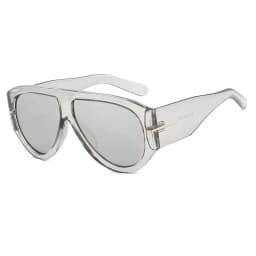 Luxury Brand Retro Big Frame Oval Women Sunglasses Black Tea Color Square Pilot Shades UV400 Cool Men Oversized Sun Glasses